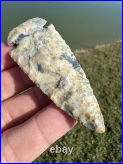 Native American Colorful Rare Quality Dovetail Arrowhead Point