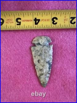 Native American Colorful Rare Quality Dovetail Arrowhead Point