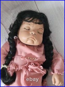Native American Doll Unique Rare Find 20 Frowning