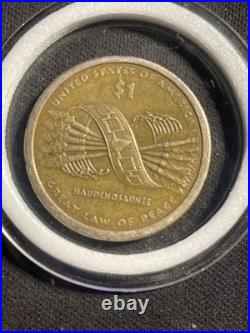 Native American Dollar Error RARE Missing Edge Lettering Smooth Edge Sacagawea