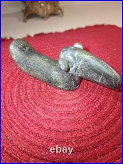 Native American Glacial Kame Culture Hardstone Popeyed Birdstone