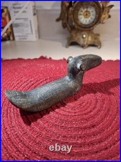 Native American Glacial Kame Culture Hardstone Popeyed Birdstone