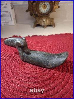 Native American Glacial Kame Culture Hardstone Popeyed Birdstone