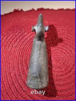 Native American Glacial Kame Culture Hardstone Popeyed Birdstone