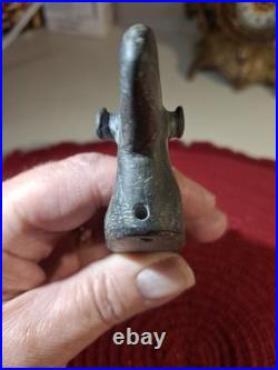 Native American Glacial Kame Culture Hardstone Popeyed Birdstone