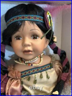 Native American Indian 18 Porcelain Doll Rare Limited Edition #10 of 5000 New