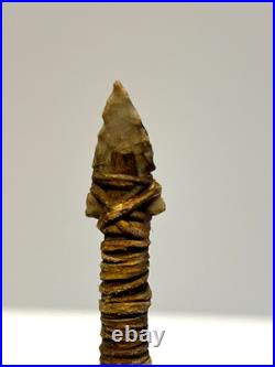 Native American Indian Arrow Stone Tip RARE Beads Feathers # E6