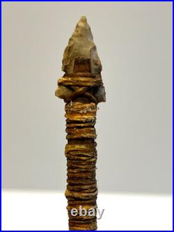 Native American Indian Arrow Stone Tip RARE Beads Feathers # E6