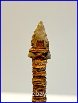Native American Indian Arrow Stone Tip RARE Beads Feathers # E6
