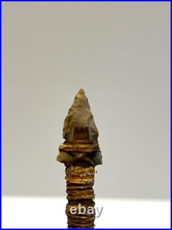 Native American Indian Arrow Stone Tip RARE Beads Feathers # E6