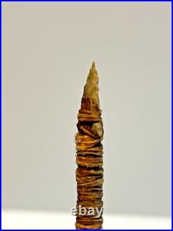 Native American Indian Arrow Stone Tip RARE Beads Feathers # E6