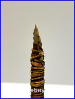 Native American Indian Arrow Stone Tip RARE Beads Feathers # E6