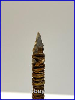 Native American Indian Arrow Stone Tip RARE Beads Feathers # E6