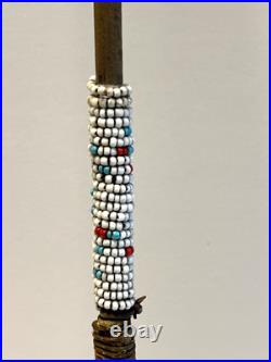 Native American Indian Arrow Stone Tip RARE Beads Feathers # E6