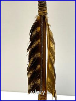 Native American Indian Arrow Stone Tip RARE Beads Feathers # E6