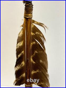 Native American Indian Arrow Stone Tip RARE Beads Feathers # E6