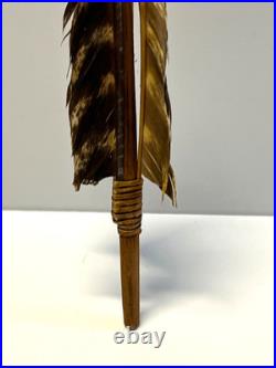 Native American Indian Arrow Stone Tip RARE Beads Feathers # E6