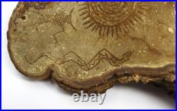 Native American Indians Pictographs on Fungus Conk 8 Old Symbols 15 x 11 RARE Native American Indians Pictographs on Fungus Conk 8 Old Symbols 15 x 11 RARE