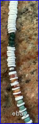 Native American Jacla Turquoise Necklace, Gemstone Mix, Rubies, Emeralds