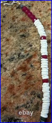 Native American Jacla Turquoise Necklace, Gemstone Mix, Rubies, Emeralds