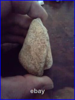 Native American Large Half Face. Portable Rock Art Rare. Great Value Artifacts