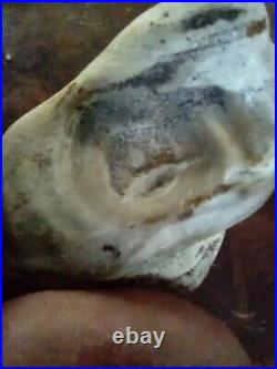 Native American Large Half Face. Portable Rock Art Rare. Great Value Artifacts