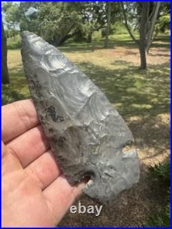 Native American Large Rare Dovetail Arrowhead Point