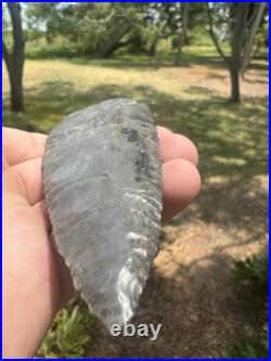 Native American Large Rare Dovetail Arrowhead Point