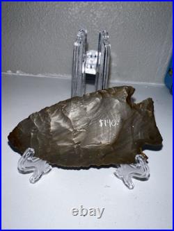 Native American Large Rare Dovetail Arrowhead Point