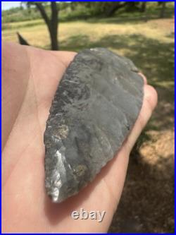 Native American Large Rare Dovetail Arrowhead Point