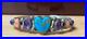 Native-American-Navajo-Sterling-Silver-Turquoise-Heart-Cuff-Bracelet-Signed-RARE-01-au