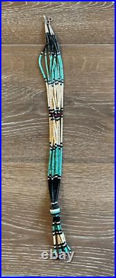 Native American Navajo vintage multi strand jacla jocla necklace, old rare, mint