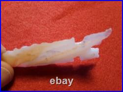 Native American Obsidian Arrowhead, Rare White & Mahogany Point Atl-062408378