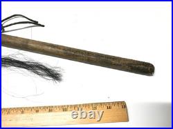 Native American RARE Stone War Club Hair Leather SELLING HUGE ESTATE COLLECTION