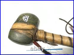 Native American RARE Stone War Club Hair Leather SELLING HUGE ESTATE COLLECTION Native American RARE Stone War Club Hair Leather SELLING HUGE ESTATE COLLECTION