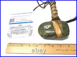 Native American RARE Stone War Club Hair Leather SELLING HUGE ESTATE COLLECTION