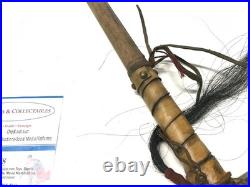 Native American RARE Stone War Club Hair Leather SELLING HUGE ESTATE COLLECTION