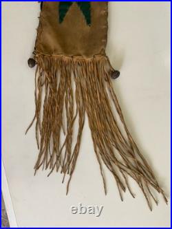 Native American Rare Antique Beaded Pipe Bag