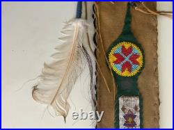 Native American Rare Antique Beaded Pipe Bag