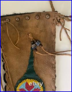Native American Rare Antique Beaded Pipe Bag