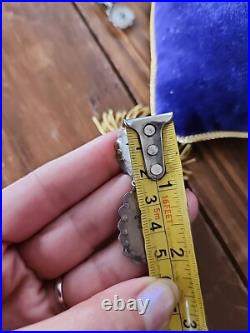 Native American Rare Designer Emma Lincoln Sterling Silver Turquoise 2 Earrings