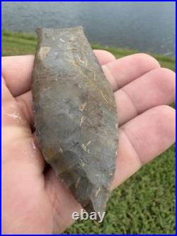 Native American Rare Paleo Beaver Lake Arrowhead Point