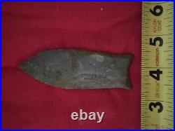 Native American Rare Paleo Beaver Lake Arrowhead Point