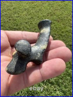 Native American Rare Popeyed Drilled Birdstone Artifact Arrowhead