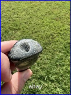 Native American Rare Popeyed Drilled Birdstone Artifact Arrowhead