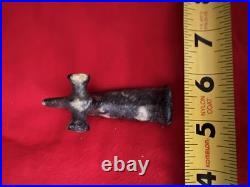 Native American Rare Popeyed Drilled Birdstone Artifact Arrowhead