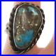 Native-American-Rare-Sterling-Silver-Turquoise-with-Pyrite-Ring-Size-7-5-01-ehc