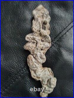 Native American Raw Siver Effigy. Portable Rock Art. Rare. Great Value Artifacts