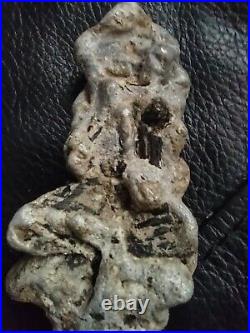 Native American Raw Siver Effigy. Portable Rock Art. Rare. Great Value Artifacts