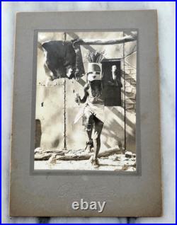 Native American Southwest Dancer c1910 Puebloan Kachina E. L. Young Photo Rare